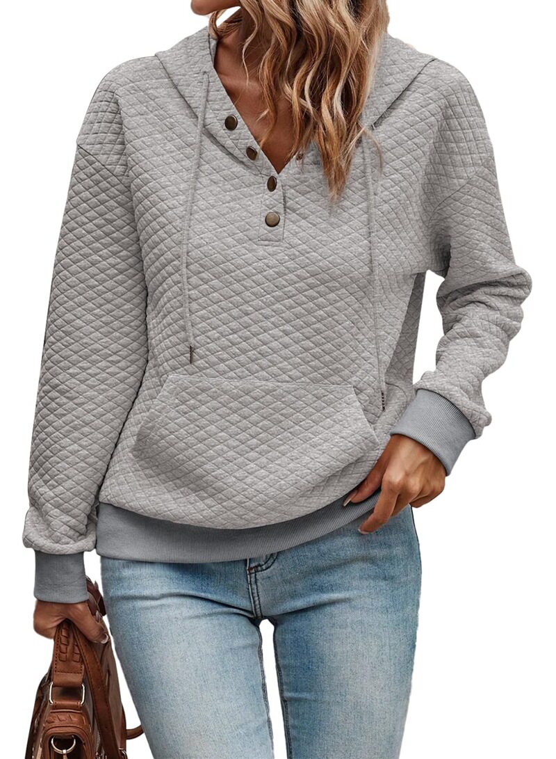 Autumn Long Sleeve Cardigan Solid Color Button Detail Lightweight Casual Wear Versatile Layering Wholesale