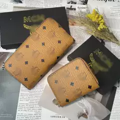 Light Luxury Gift Box New Style Pumpkin Color Fashionable Clutch Card Holder m Zipper C Letter Large Capacity
