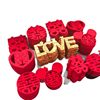 Wedding Mini Hand-Thrown Happy Words Wedding Room Layout Bedroom Decoration Set Small Happy Words Wedding Fruit Plate Happy Stairs