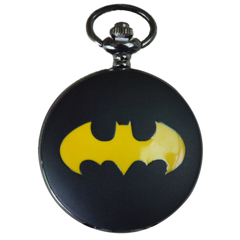 夏季动漫卡通怀表复仇者联盟石英表儿童项链怀表复古翻盖怀表批发