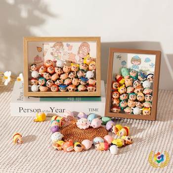 ✅ Loose Plush Toy Jar Hollow 3D Storage DIY Cute Storage Photo Frame Ornament Specimen Dried Flower Picture Frame