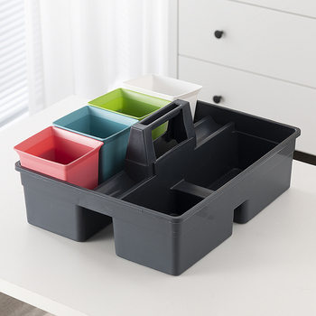 Hotel Cleaning Tool Basket Guest Room Cleaning Portable Cleaning Basket Multifunctional Storage Basket Sanitary Storage Box for Hotel