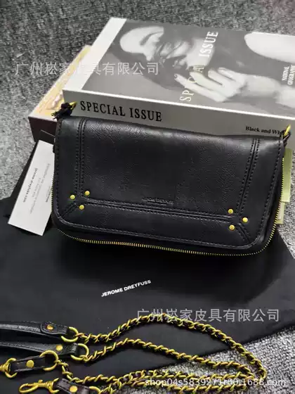 Cross-Border French Style New Jerome Dreyfuss Bo Classic Fashion Versatile Chain Flap Shoulder Crossbody Bag
