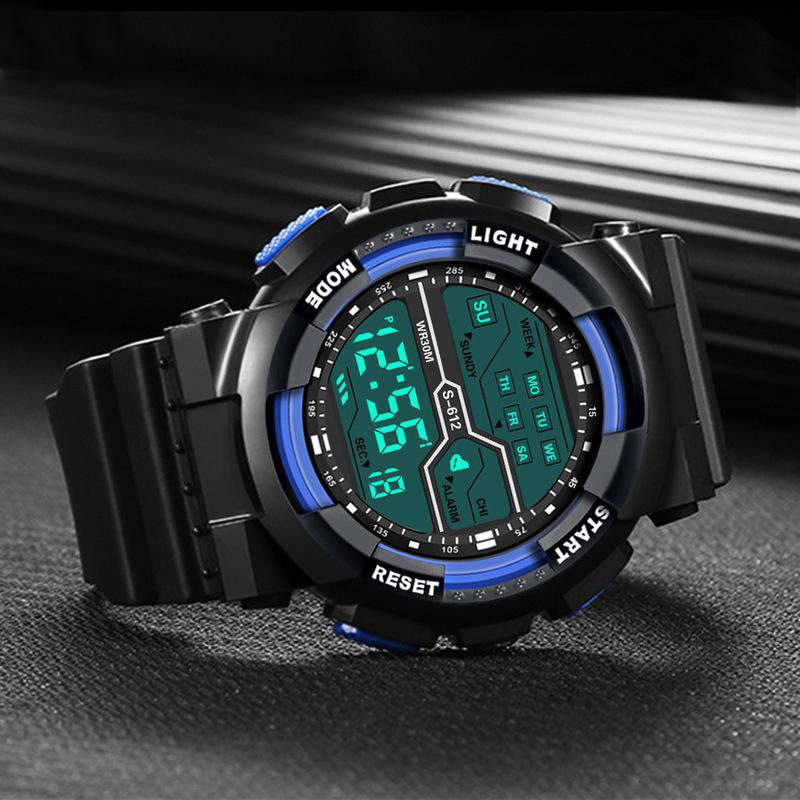 Cross-Border Outdoor Multi-Functional Anti-Fall King Kong Electronic Men's and Women's Electronic Watch Luminous Sports Waterproof Student Electronic Watch