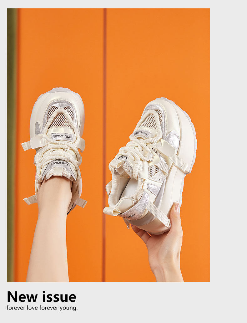 Sandal cao gót nữ đế platform hở mũi quai dây buộc — Lông nguyên chất, Xám chi tiết 12