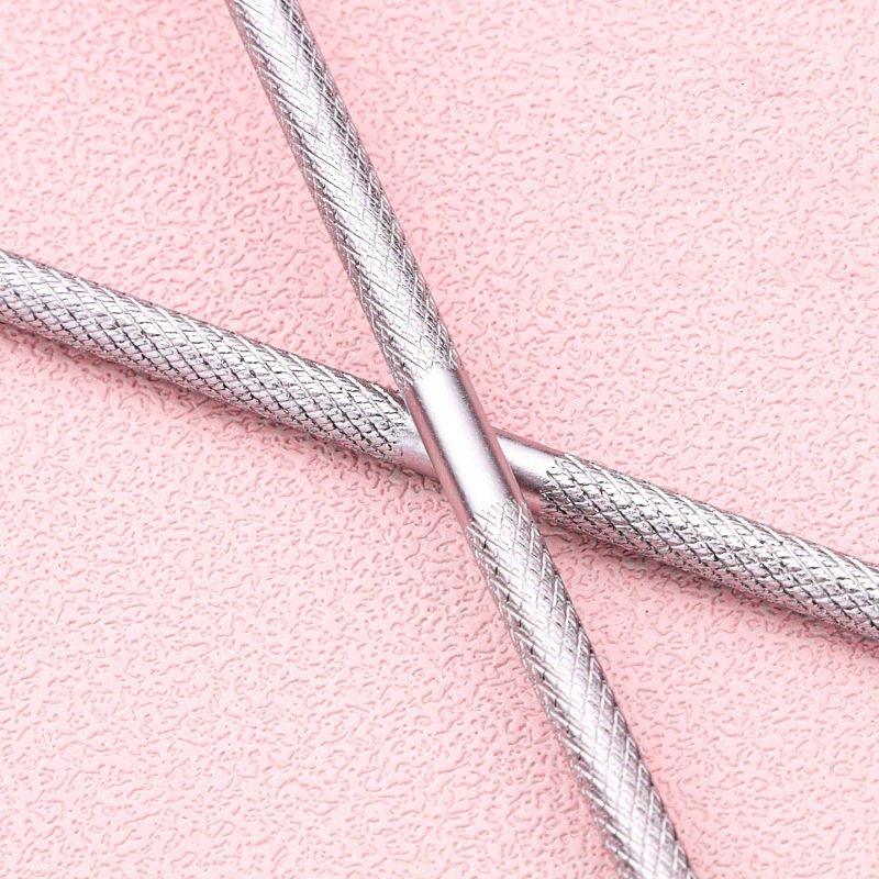 Stainless steel nail art small steel push dead skin push nail removal tool double head nail polish glue to remove dead skin metal nail push
