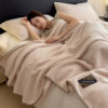 Thickened Sheep Cotton Blanket Autumn and Winter Office Nap Blanket Milk Velvet Blanket Sofa Air Conditioning Blanket Shawl Small Blanket