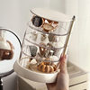 Jewelry Storage Box Transparent Rotating Box Multi-Layer Large Air Cushion Makeup Cotton Beauty Egg Storage Shelf Rotating Storage