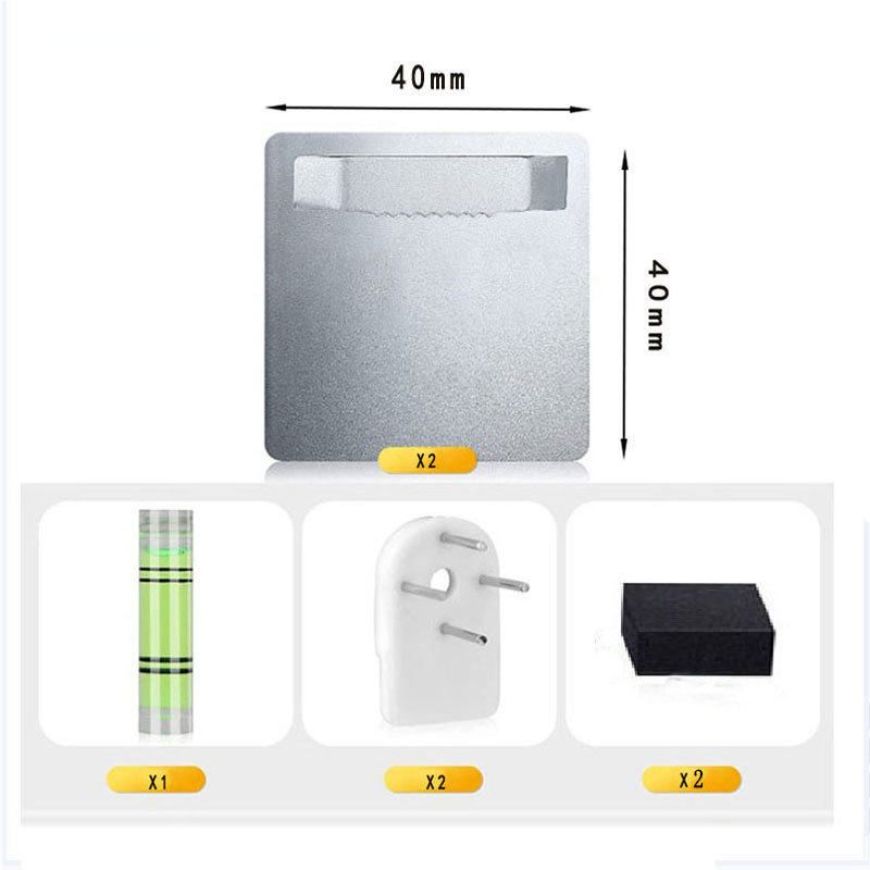 Frame Hanging Bracket 40X40 Hook with Adhesive 3m Glue Can Support 1.5kg Glass Frame Hanging Without Drilling