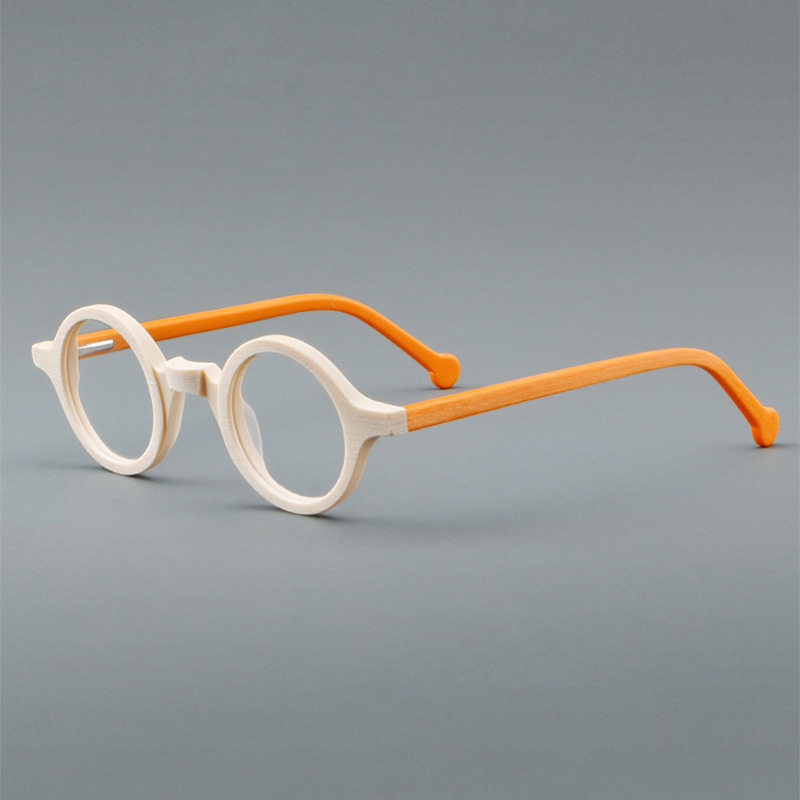 Frame wood grain factory direct plate glasses retro frame 5802 spring leg Danyang spot wholesale with myopia