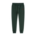 Pants-dark green-red label