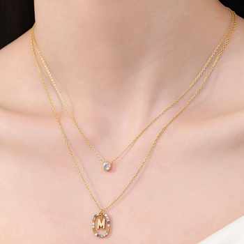 Spain PD New Cross-border Hot Selling 925 Silver Plated 18K Small Gold Bean Pendant Women's Fashion All-match Stacked Collarbone Chain