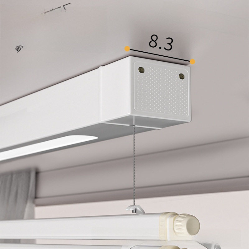 Single-Pole Electric Clothes Drying Rack, Small-Sized Balcony, Remote-Controlled Lifting, Side-Mounted, Household Automatic Curtain Box, Extremely Narrow Inside