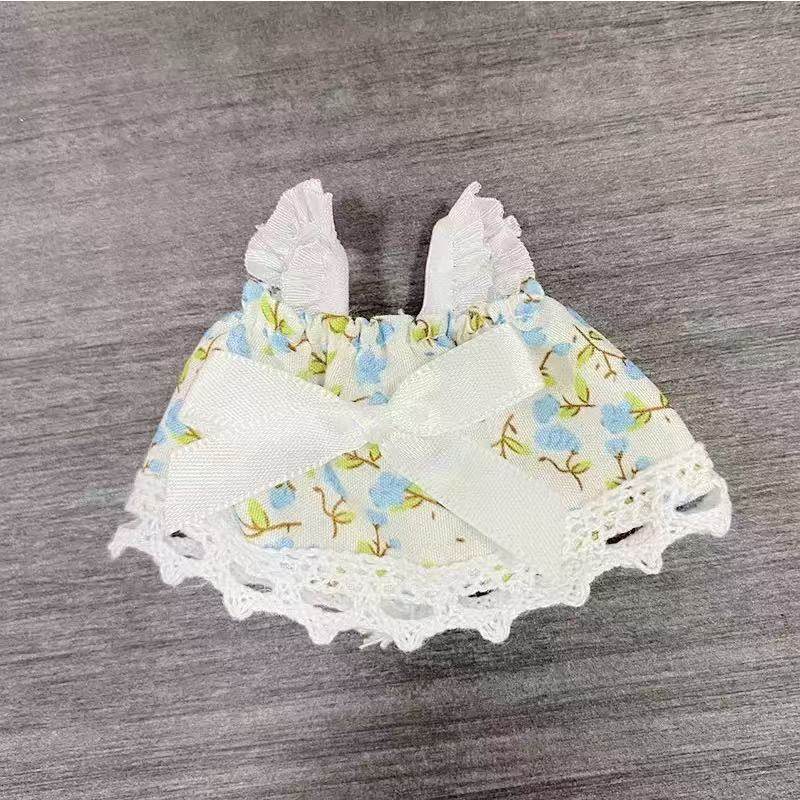 可爱迷你帆布包毛绒玩偶格子包西高地公仔扭棒小狗配饰格子裙娃衣