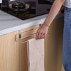 Non-perforated Stainless Steel Kitchen Towel Rack Wall-mounted Cabinet Door Storage Rack Bathroom Multifunctional Finishing Rack
