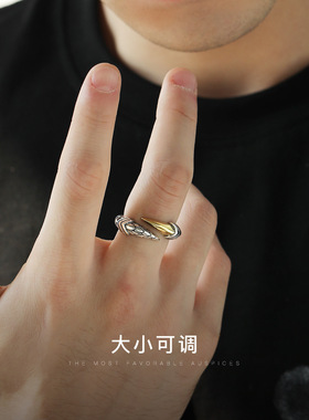 纯银龙爪戒指士复古开口生食指指环 潮个性冷淡风国潮款