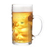 Large Capacity Glass with Handle Household Beer Cup Wine Cup Tea Cup Water Cup Wholesale