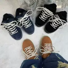 Men's Shoes 2025 Winter New Trend Retro Casual All-Match Thick-Soled Sports Bread Shoes Warm