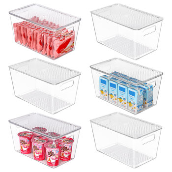 Kitchen Organizer Portable Refrigerator Storage Box Stackable Fruit and Vegetable Beverage Storage Box Drawer-type Desktop Storage Box