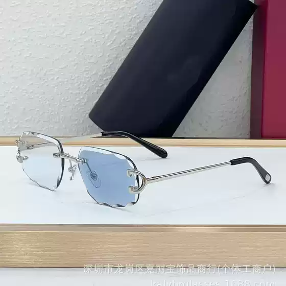 Car Cross-Border Fashion Frameless Color-Changing Trendy Men's and Women's Sunglasses Party Metal Style Accessible Luxury Sunglasses Ct0092