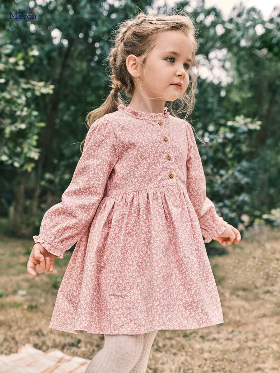 Girls' Dress, Autumn Kids' Skirt, New Cotton Long-sleeve Kids' Dress, Princess Dress