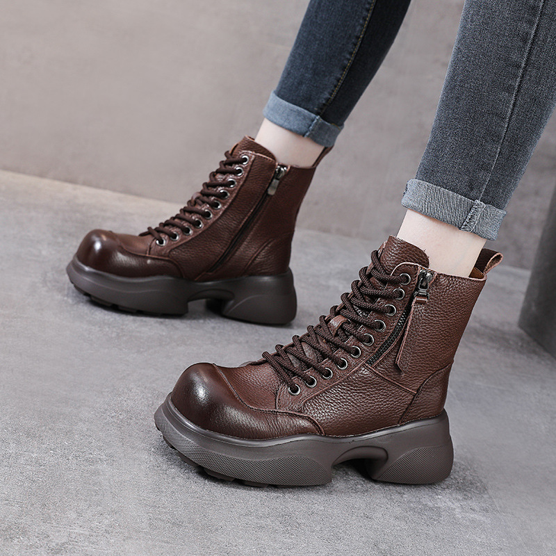 (Mới) Mã A3085 Giá 1880K: Boot Cổ Thấp Nữ Wetdoe Hàng Mùa Xuân Thu Đông Phục Cổ Cổ Điển Đế Cao Giày Dép Nữ Chất Liệu Da Bò G05 Sản Phẩm Mới, (Miễn Phí Vận Chuyển Toàn Quốc).