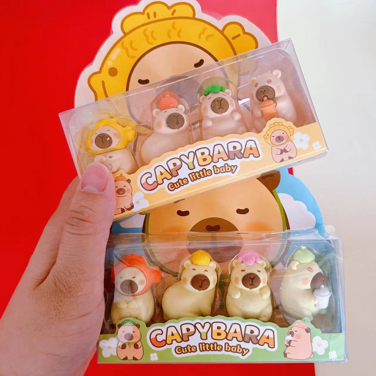 カピバラ消しゴム4个入り