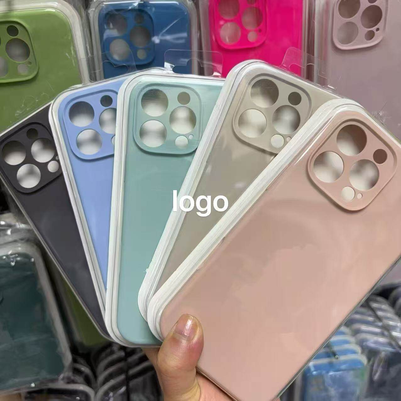 Precision Hole Liquid Silicone All-Inclusive Mobile Phone Case Suitable for Apple 17 Series Iphone15 Promax14 Simple Anti-