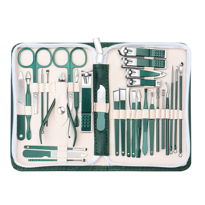 Cross-Border Nail Clipper Set 30-Piece Manicure Tool Set Stainless Steel Nail Clipper Full Set Manicure Nail Clippers