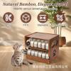 Cross-Border Wooden Double-Layer Storage Rack Desktop Stackable Can Rack Solid Wood Kitchen Storage Animal Cat Snack Rack