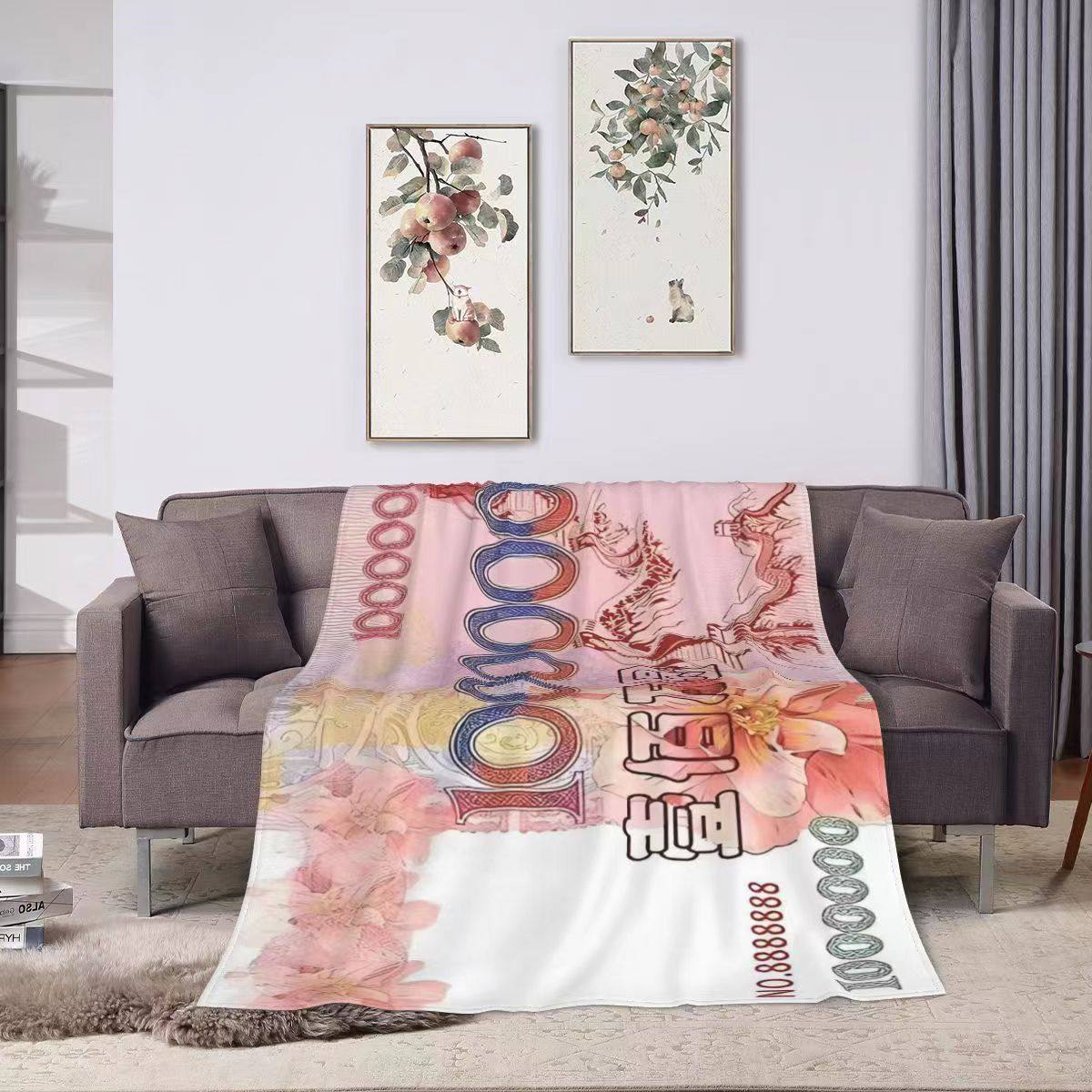 Flannel Blanket Gift Office Blanket Throw Blanket Air-Conditioned Room Campus Dormitory Shawl Sofa Gift Box Super Soft