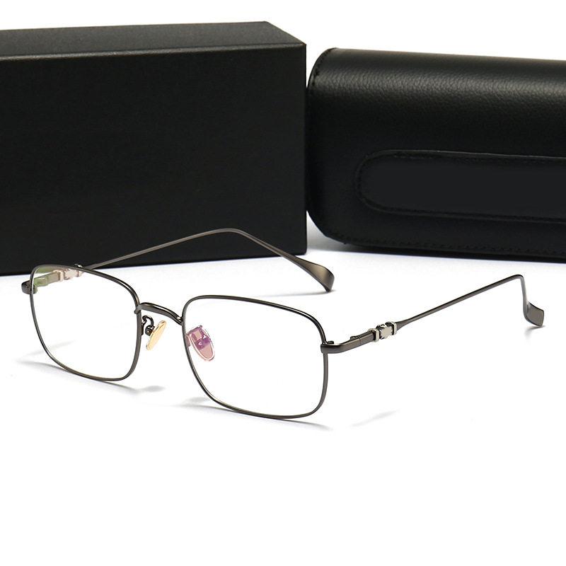 New retro myopia glasses frame men's and women's same full frame large frame round frame glasses frame anti-blue light flat glasses 8099