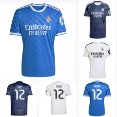 Cross-Border 25/26 Real Madrid Thai Version Jersey Mbappe Personalized Number Away Second Away Football Uniform Dropshipping