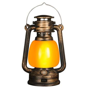 Rechargeable Retro Horse Lantern Table Lamp with High Battery Life for Stalls and Night Markets Retro Lantern Tent Camping Camp Atmosphere Kerosene Lamp