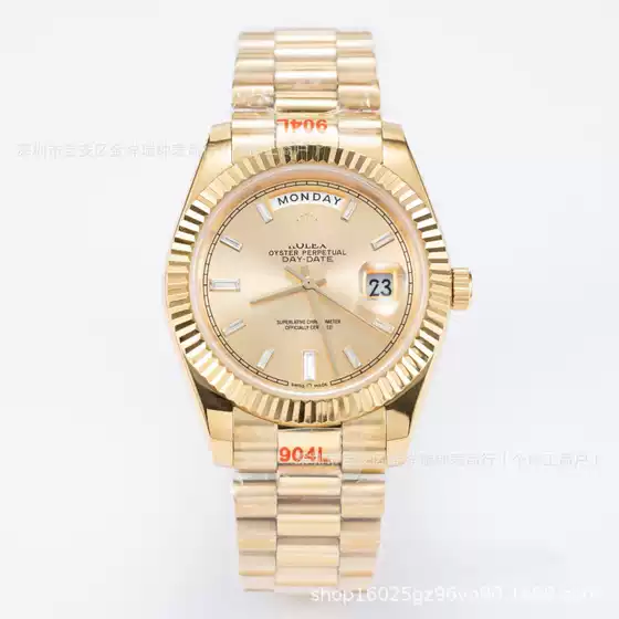 Cross-border foreign trade men's watches wholesale: Rolex Datejust mechanical watch with day and date display, double calendar Oyster Perpetual men's watch