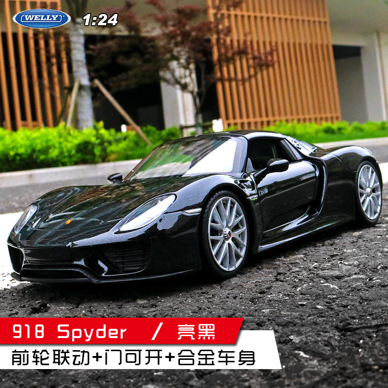 1:24 Вилли Уэлли легкосплавный автомобиль Porsche имитационная модель автомобиля Суперкар коллекция моделей автомобилей декоративный маятник Изображение 1
