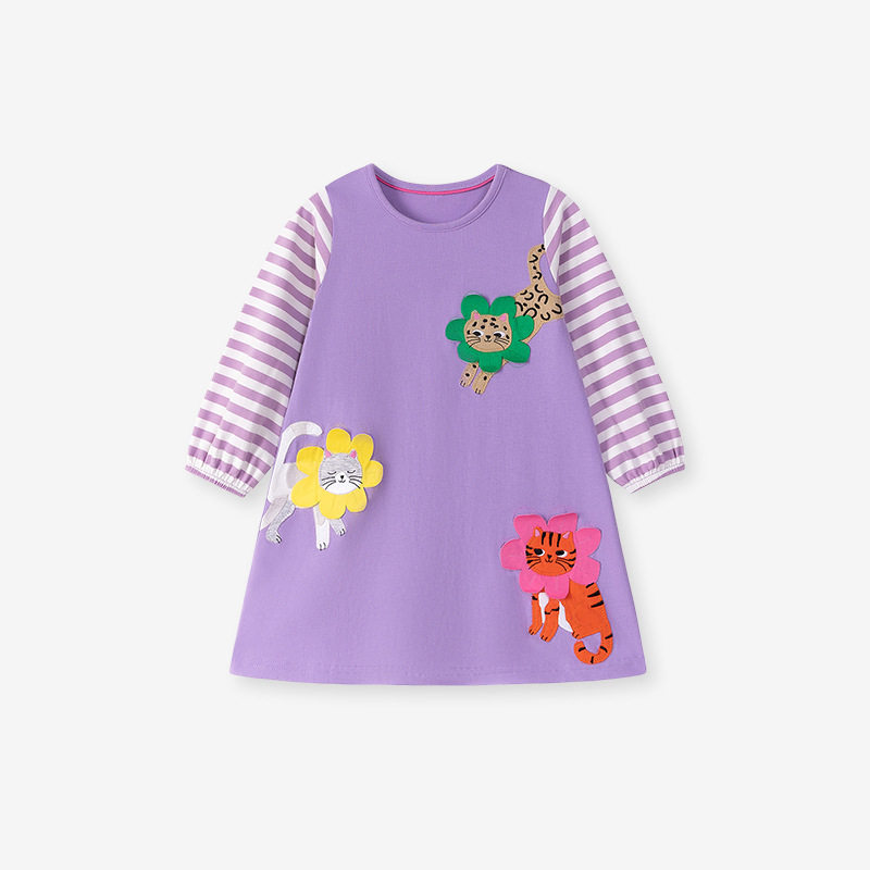 Dress, Autumn Cartoon Girls' Skirt, [Style] Kids' Dress