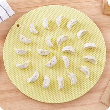 Pasta Curtain Dumpling Cover Curtain Home Kitchen Supplies Dumpling Tray Round Double Layer Dumpling Anti-stick Drain Tray