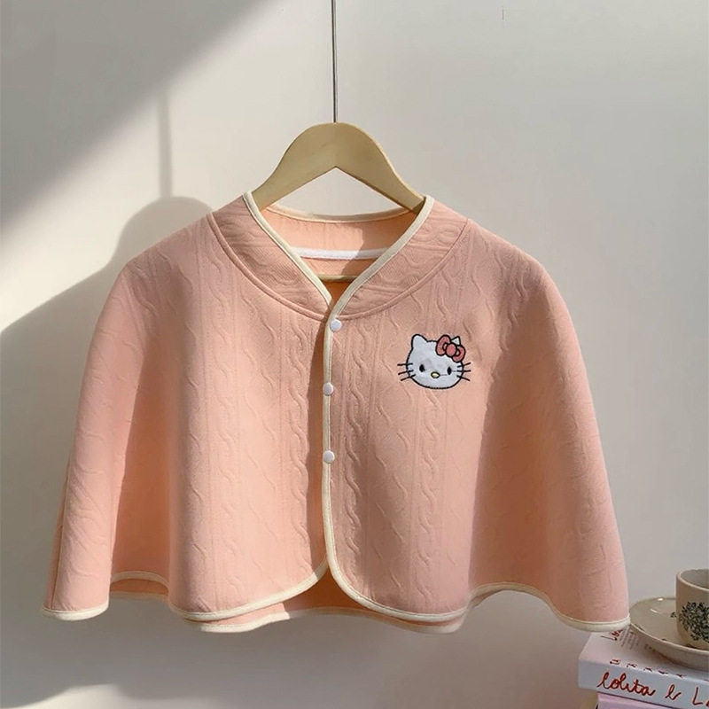 Maternity Shawl for Postpartum Nursing and Warmth Protection in Spring and Autumn with Air Cotton Cape Style