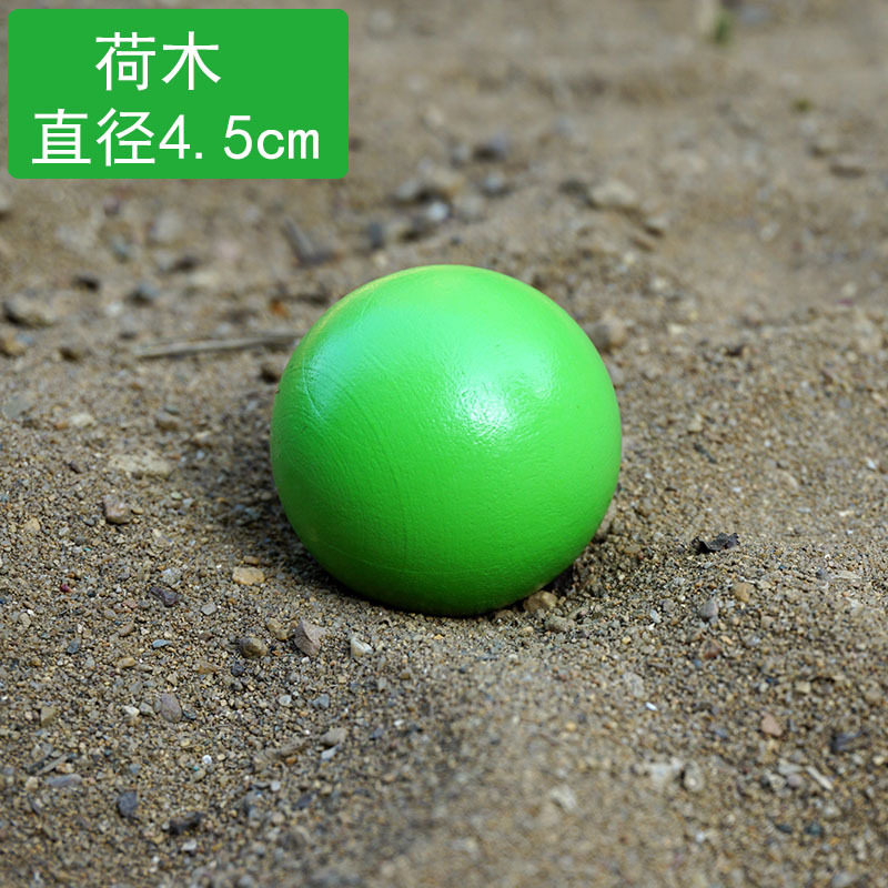Solid wooden goal ball game 7cm solid wooden ball large ball DIY hand-painted solid wood toy ornaments with different diameters