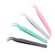 Source manufacturers false eyelash tweezers grafting eyelash curler stainless steel dolphin golden feather clip false eyelash special clip