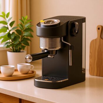 Cross-Border Best-Selling Semi-Automatic Espresso Machine with Automatic Milk Frother for Home and Commercial Use