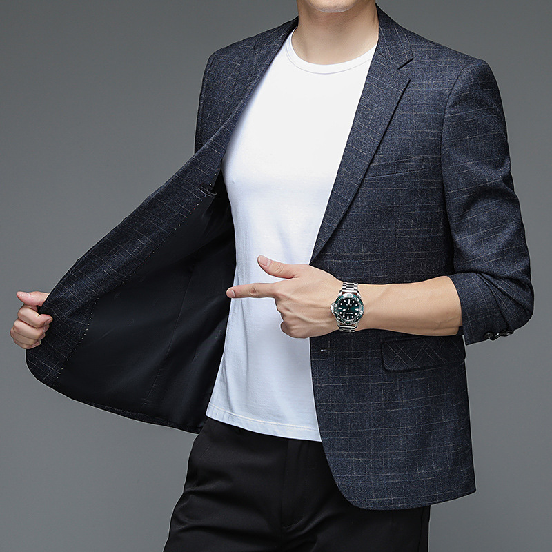 Áo vest nam dáng ôm phong cách Hàn Quốc màu xanh xám — Xanh xám