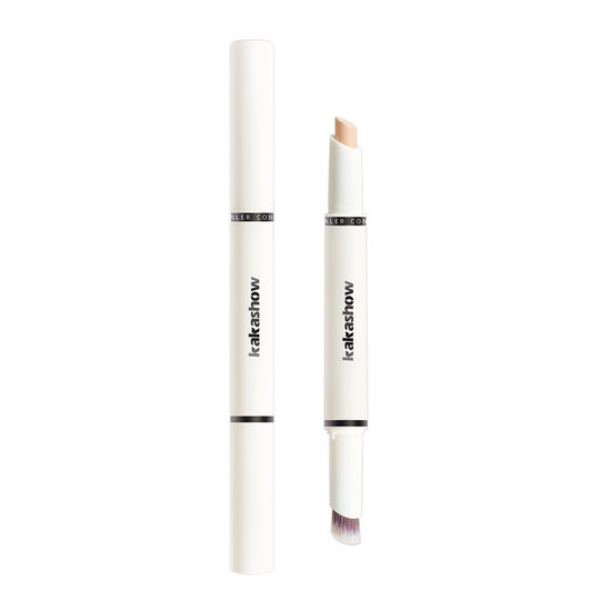 kakashow flawless skin-friendly concealer pen natural cover acne marks spots tear groove dark circles lying silkworm pen repair pen
