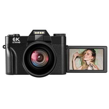 Wifi 6K Entry-Level Slr High-Definition Digital Camera Selfie Filter Beauty Vlog Flip-Screen Mirrorless Ccd Camera