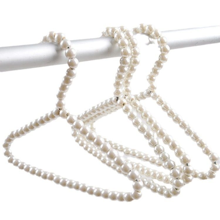 Pet Pearl Clothes Hanger Wholesale Dog Clothes Hanger Cat Clothes Support Small Mini 20cm Storage Clothes Rack for Drying