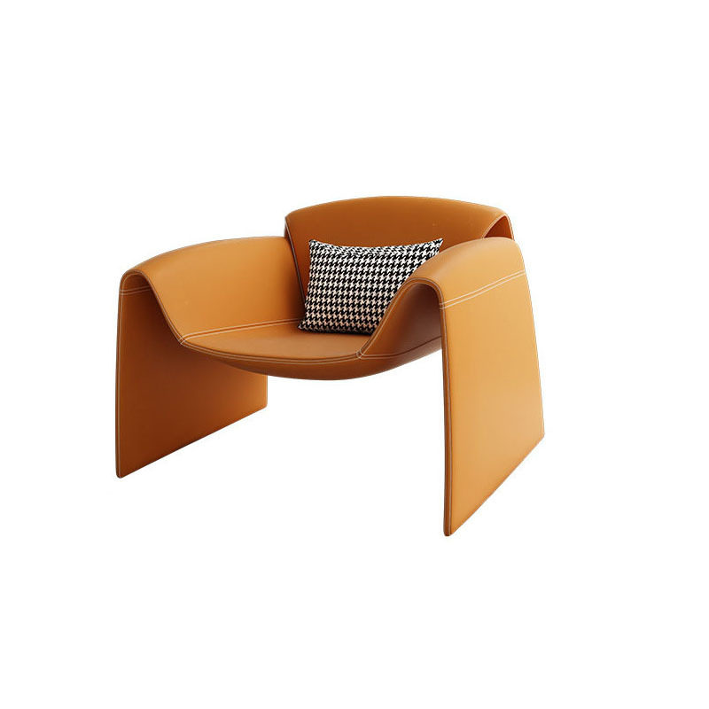 北欧单人沙发意式简约酒店客厅阳台售楼处样板间创意休闲椅螃蟹椅