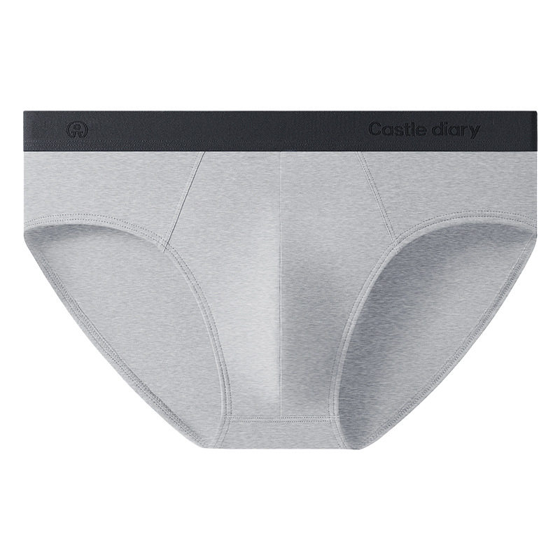 Xinjiang Long-Staple Cotton Men's Underwear New Comfortable Breathable Stretch Cotton Mid-Waist Antibacterial Bottom Crotch Briefs Underwear for Men