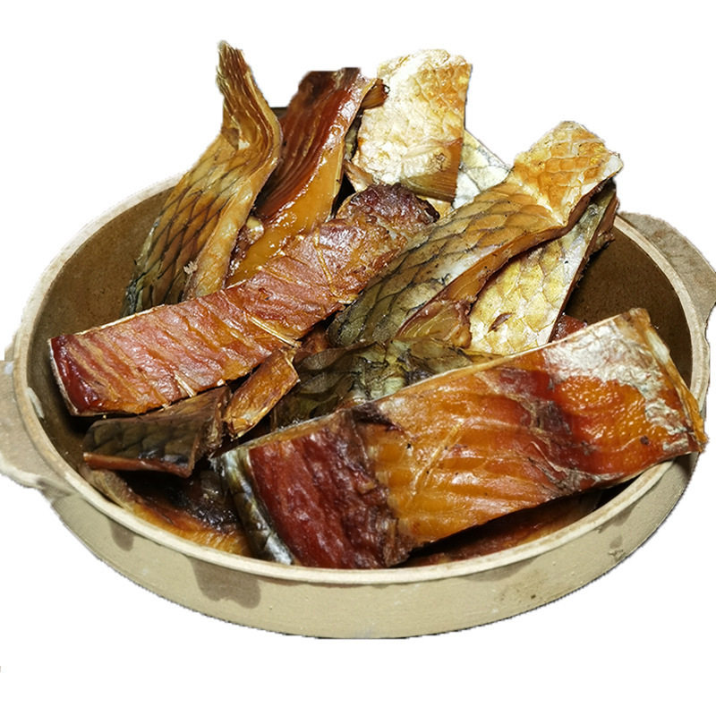 Cured Meat, Air-Dried Salted Fish, Air-Dried Grass Fish Cubes, Cured Goods, New Year Goods, Dried Goods, Cured Fish, Hubei Specialty Pickled Silver Fish Packaging