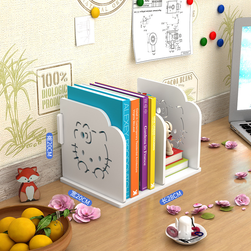 书架书立桌面多层简易学生儿童文件资料整理架办公桌上收纳置物架